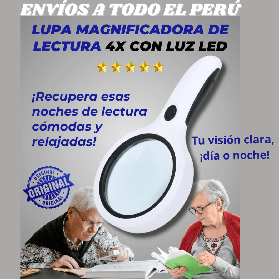 LUPA MAGNIFICADORA DE LECTURA  LED