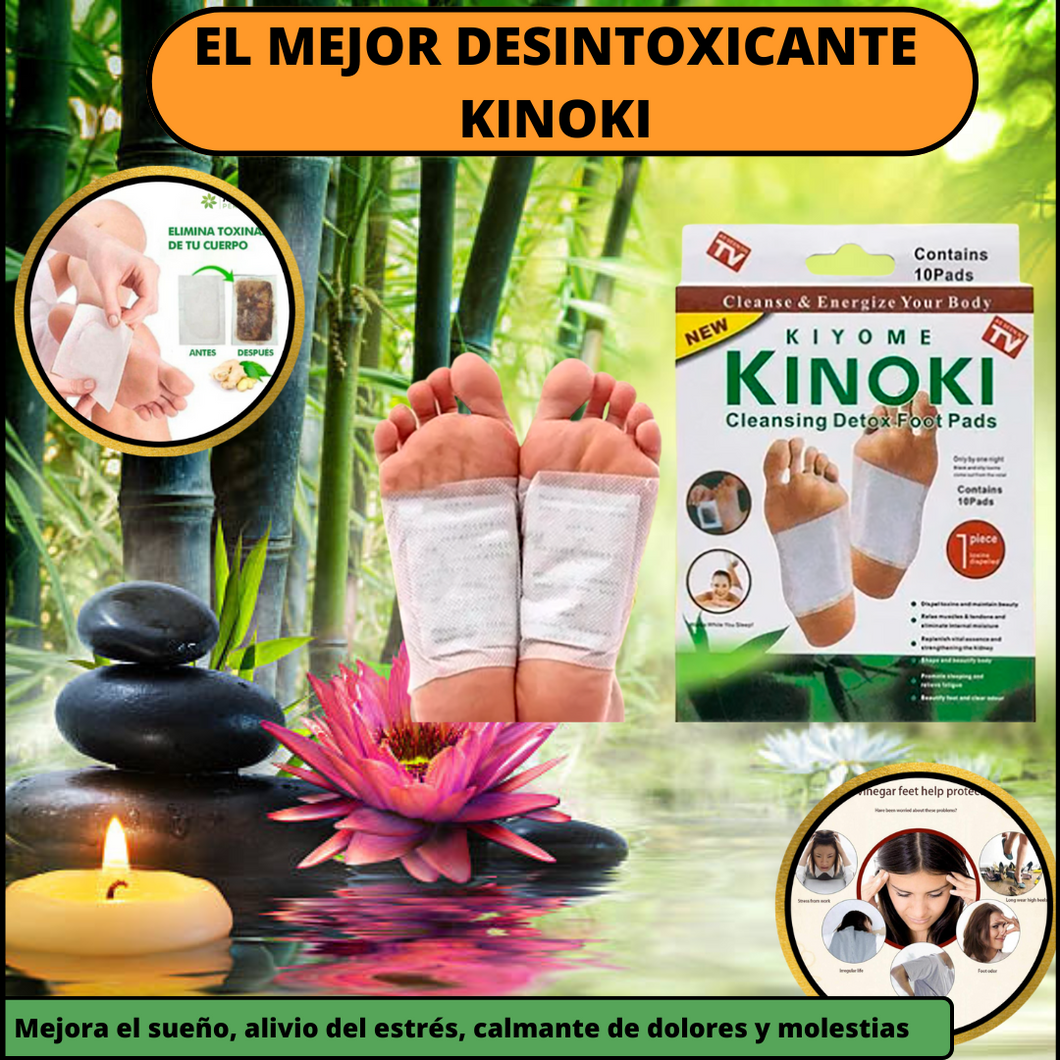 Kinoki Parches de desintoxicación para los pies.